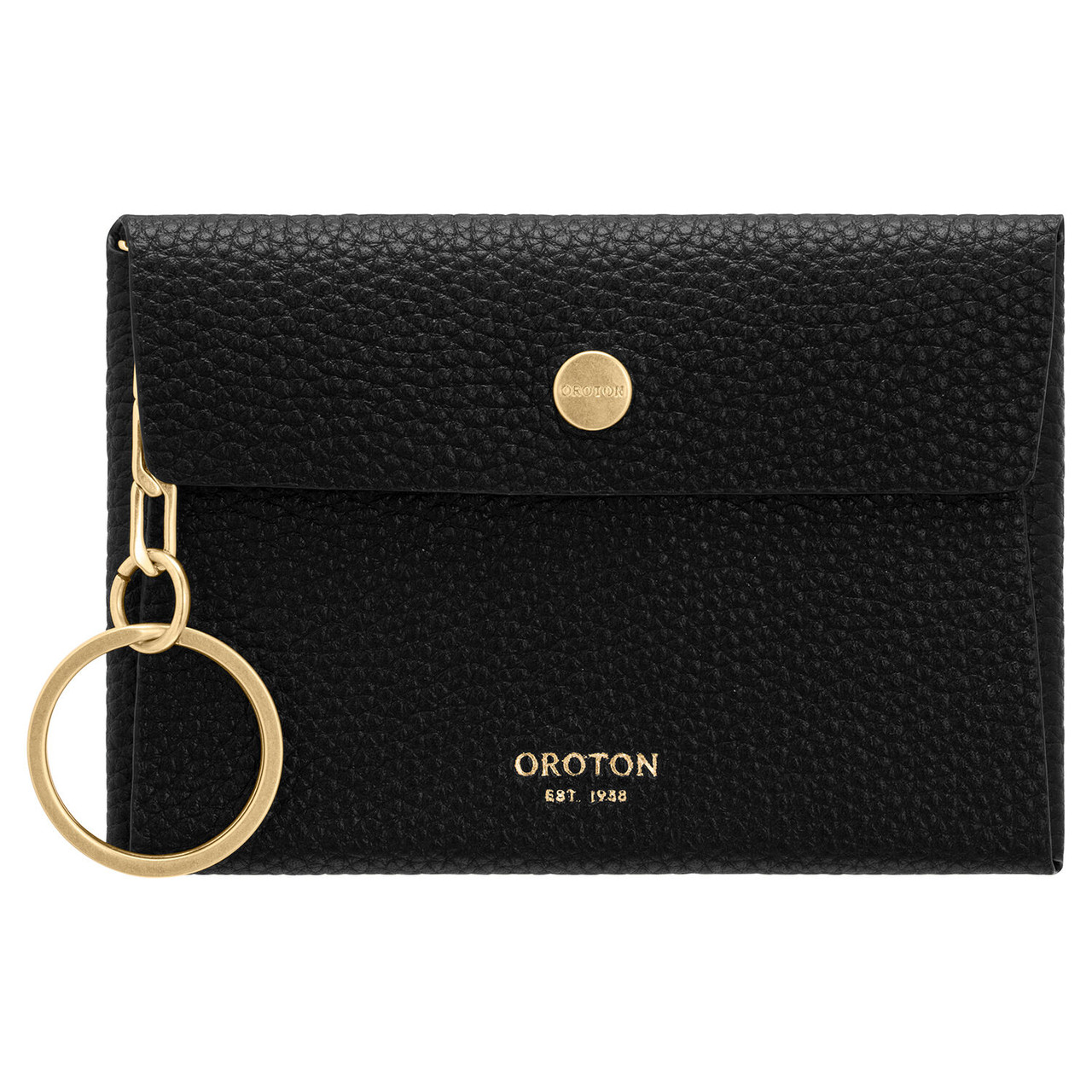 Oroton Margot Black Keyring Pouch