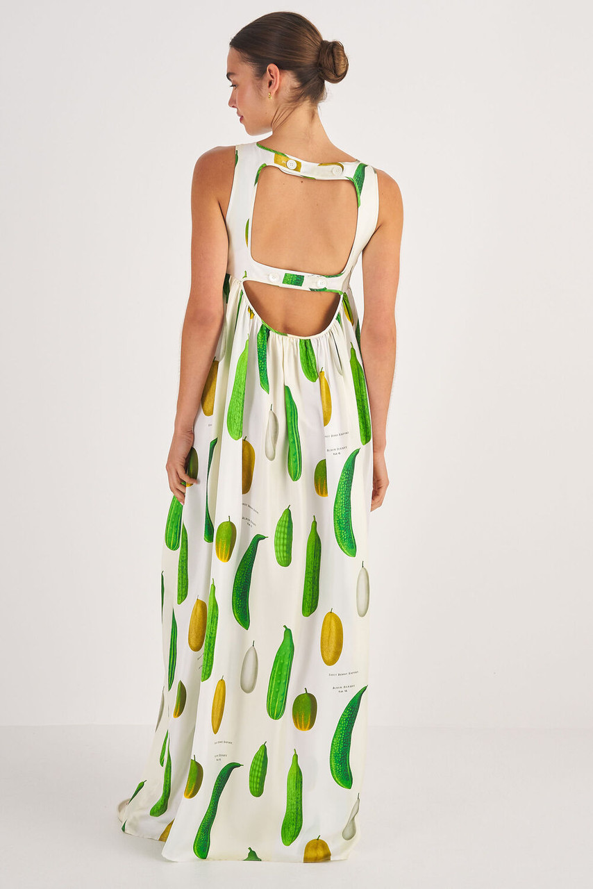 Oroton Summer Vegetable Print Dress String