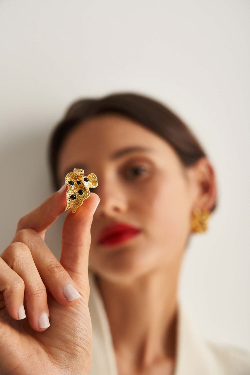 Oroton Harlow Worn Gold Ring