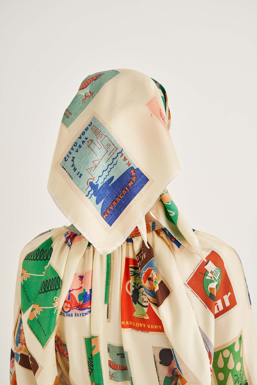 Oroton Matchbox Print Scarf