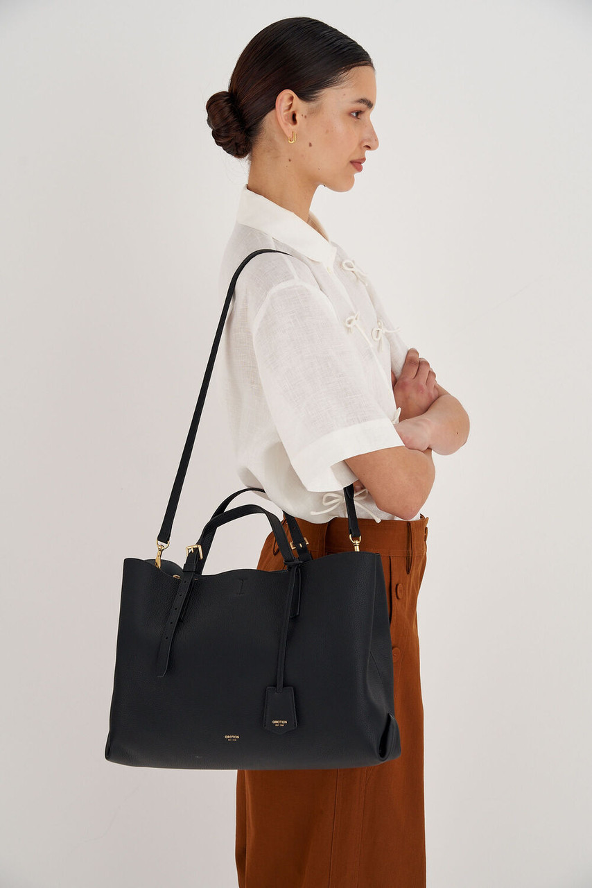 Oroton Margot Black Large Day Bag