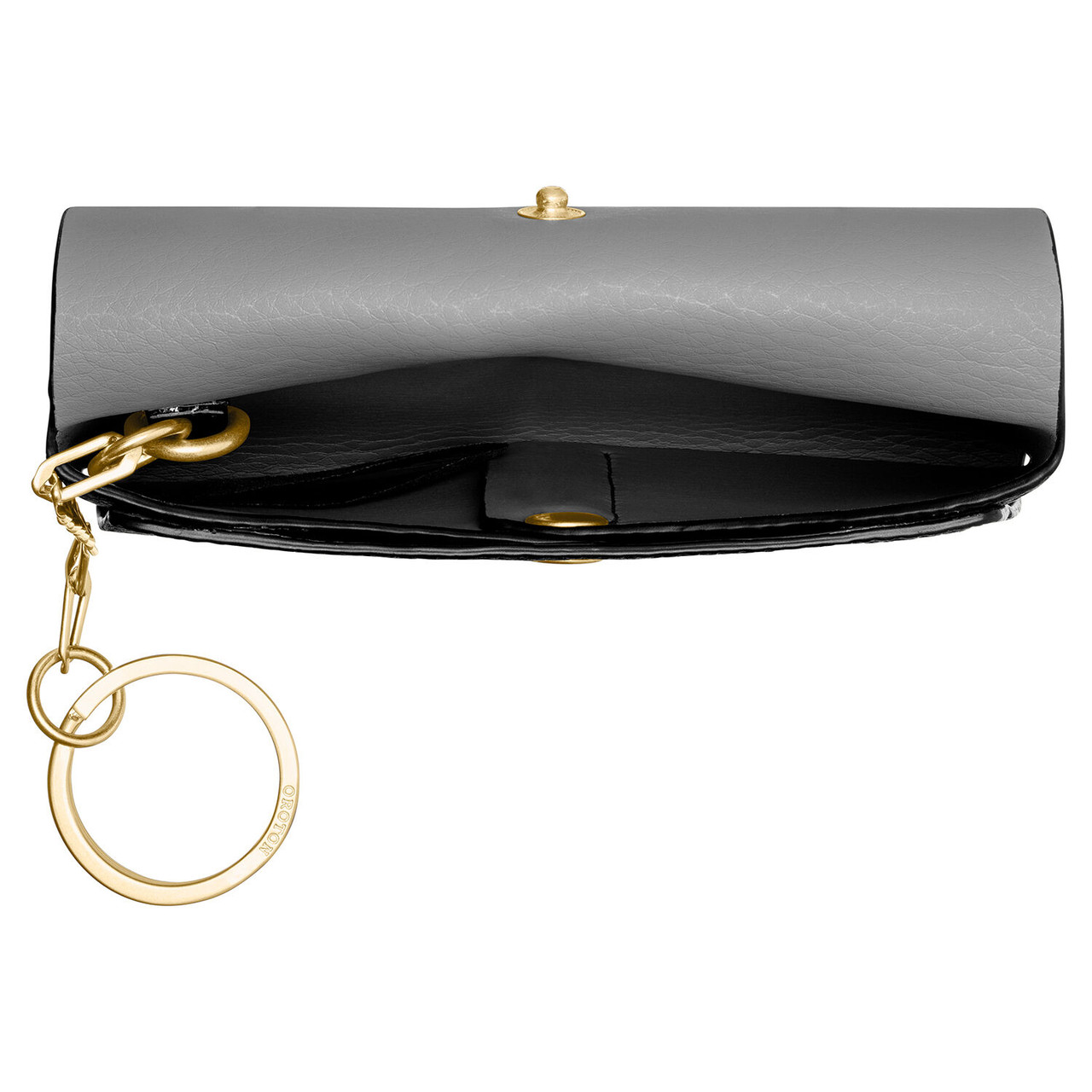 Oroton Margot Black Keyring Pouch