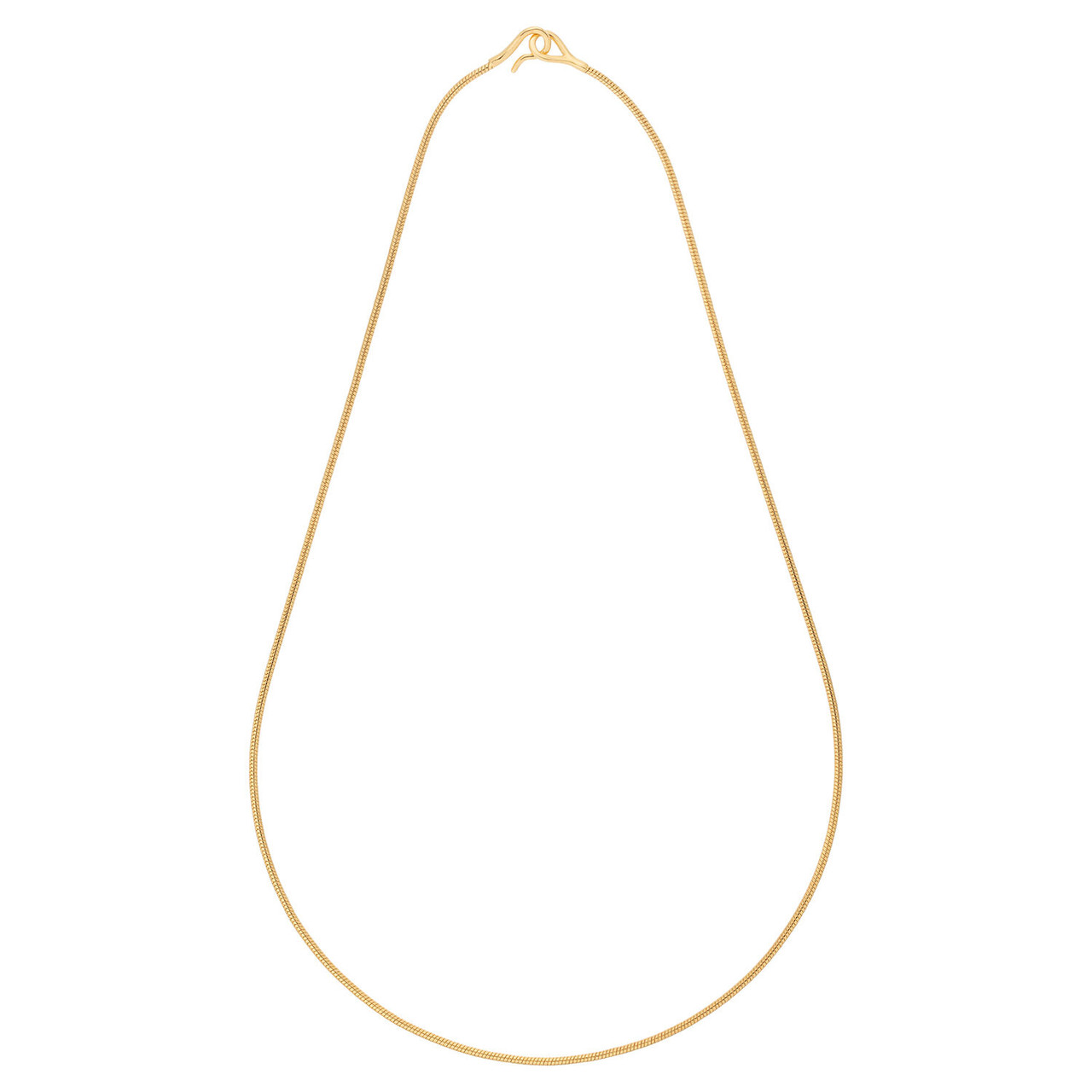 Oroton Peyton Gold Round Snake Chain Necklace