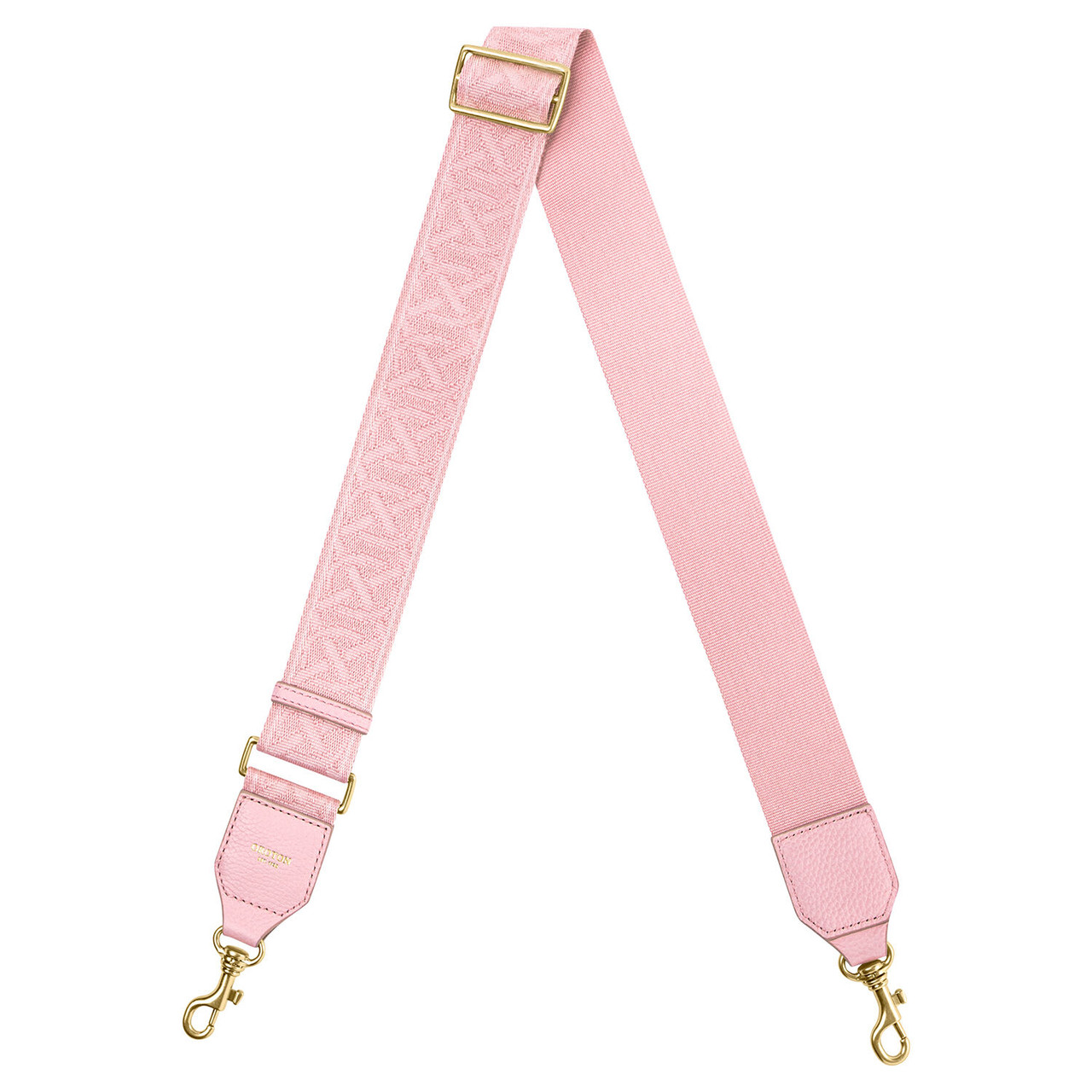 Oroton Logo Webbing Bag Strap Tulip Pink