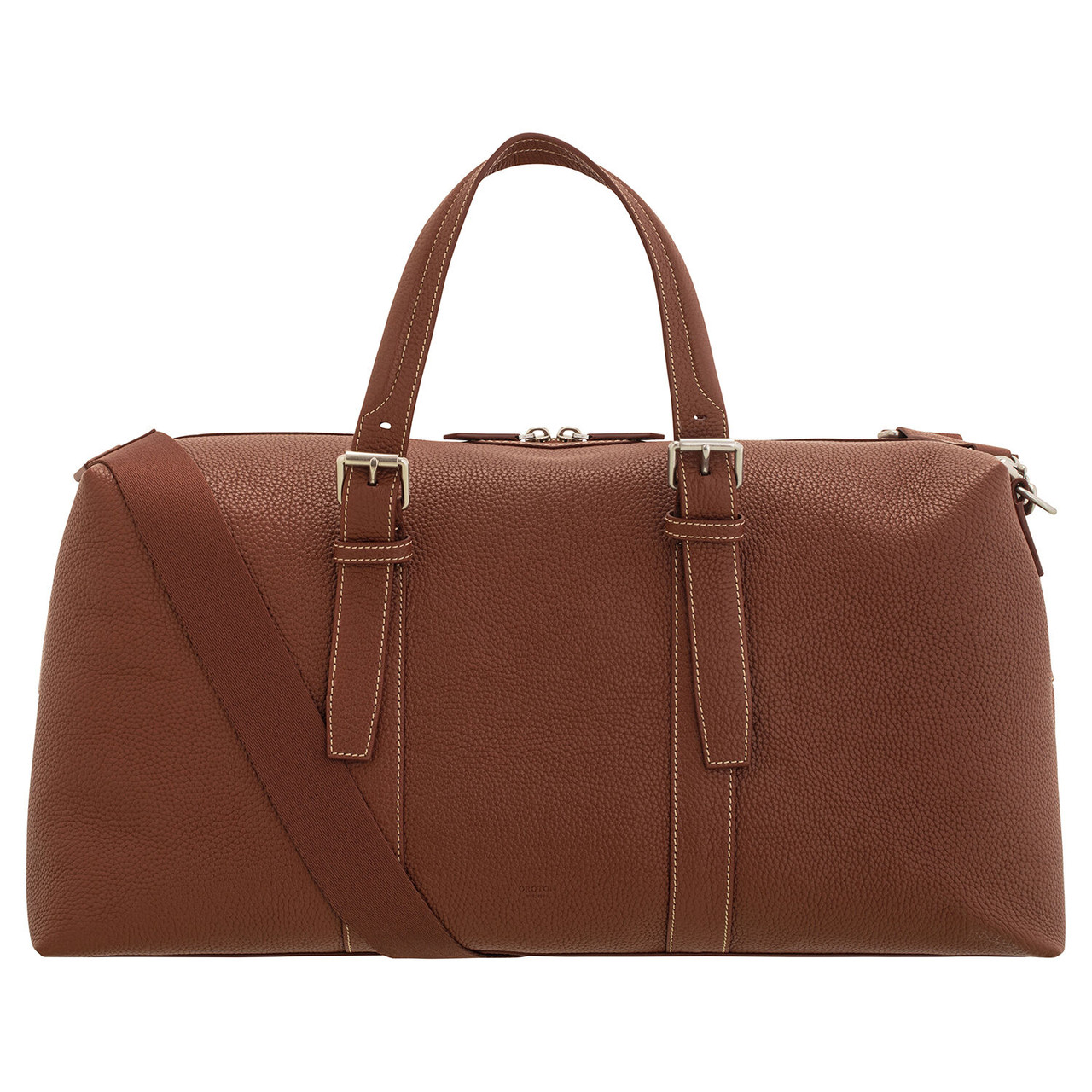 Oroton Marcus Weekender Dark Whiskey