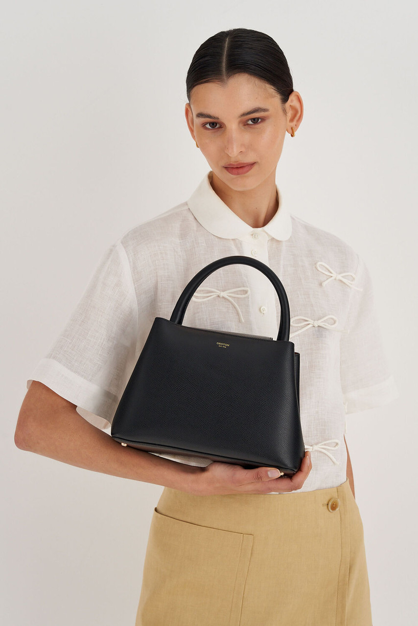 Oroton Muse Black Small Day Bag