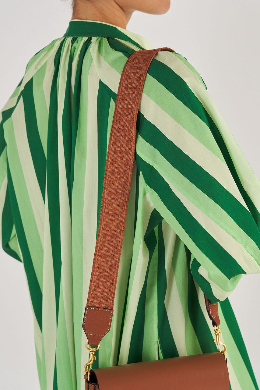 Oroton Logo Webbing Bag Strap Tulip Pink