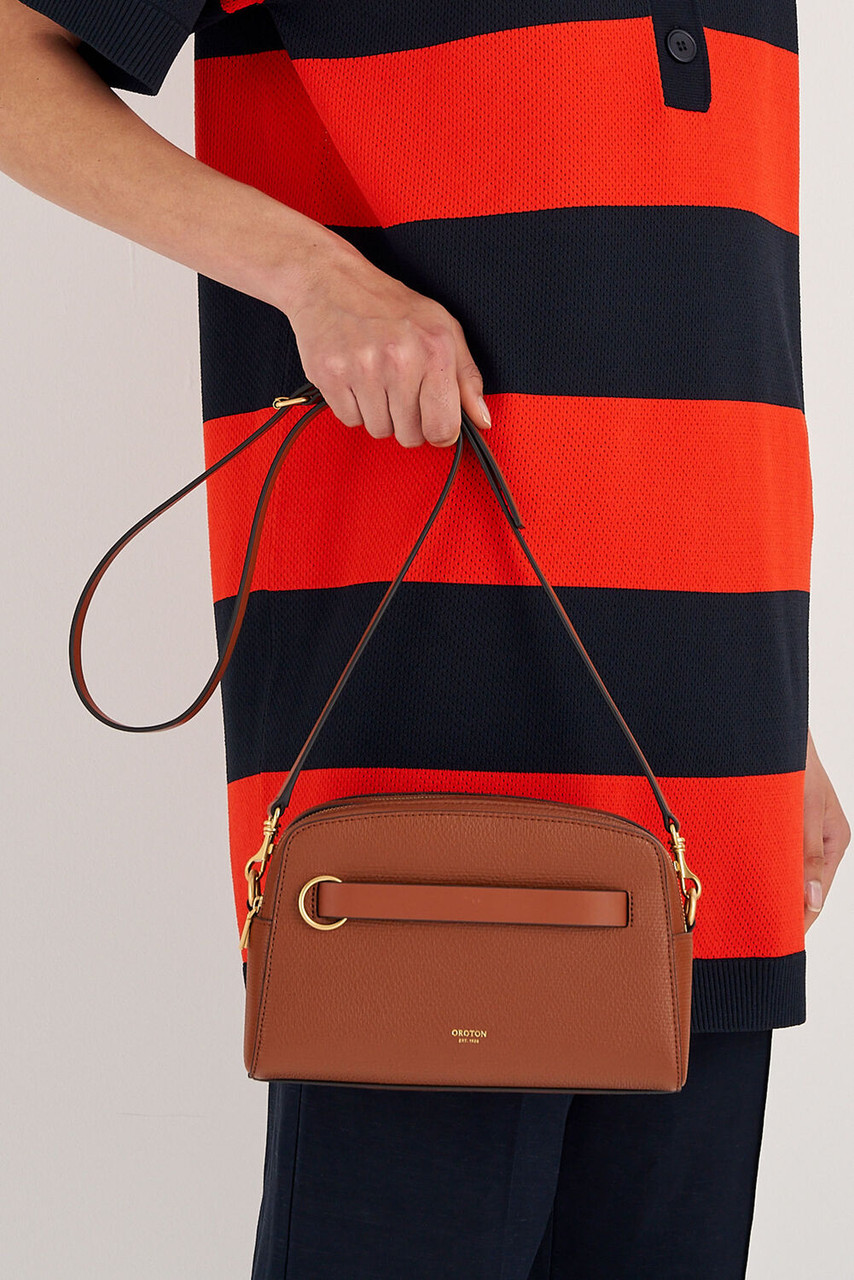 Oroton Audrey Cognac Crossbody