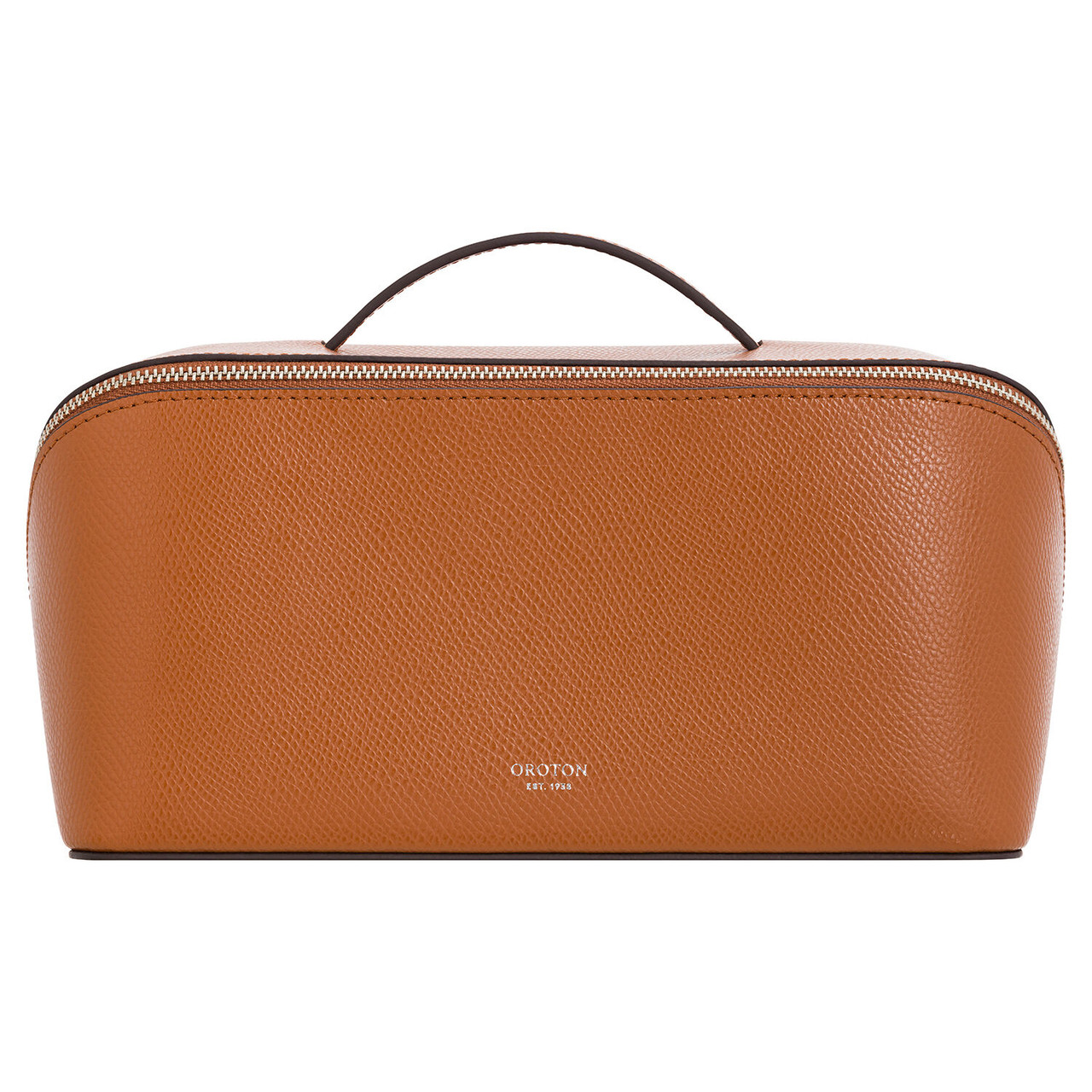 Oroton Muse Cognac Large Beauty Case