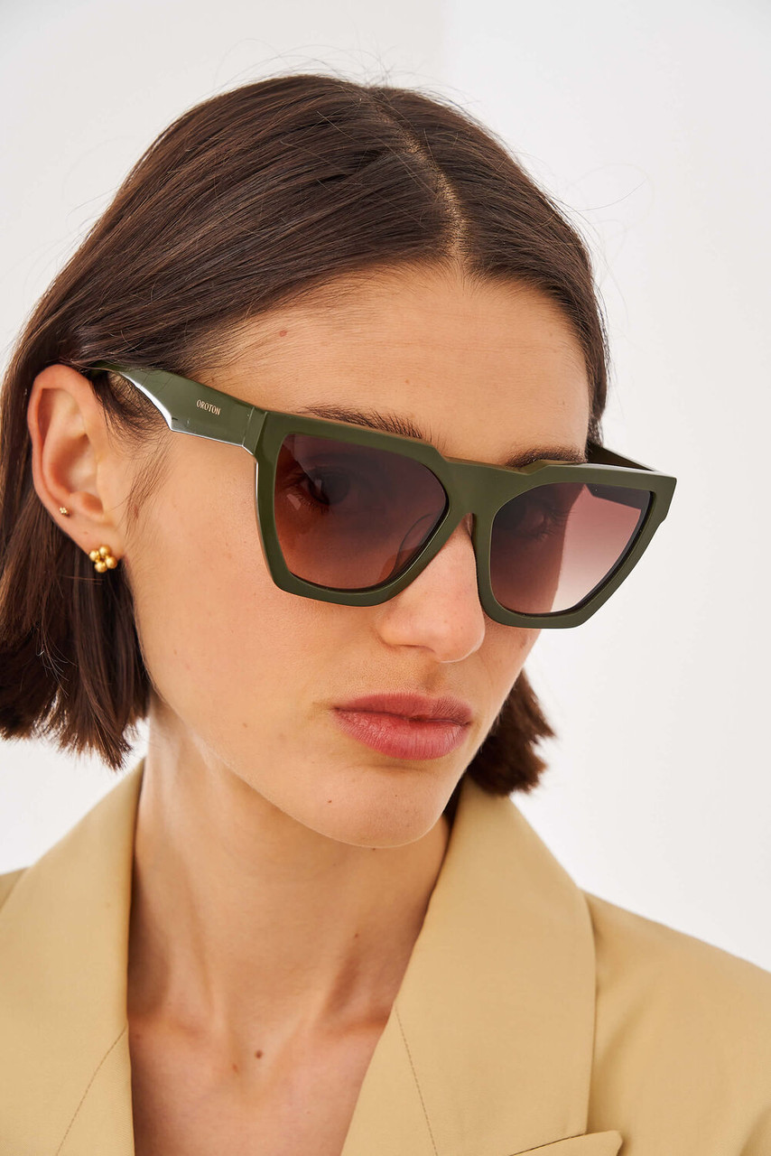 Oroton Blake Khaki Sunglasses