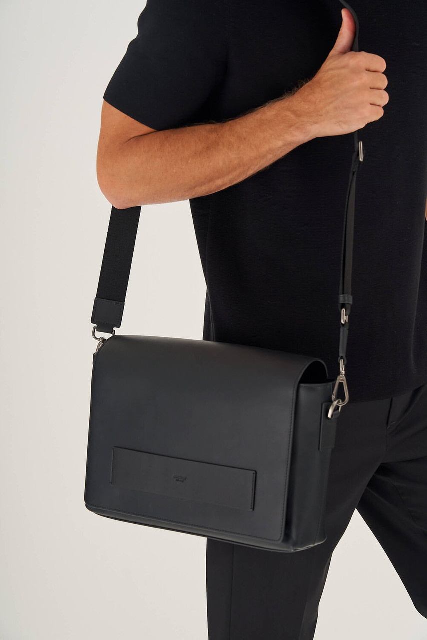 Oroton Liam Black Satchel