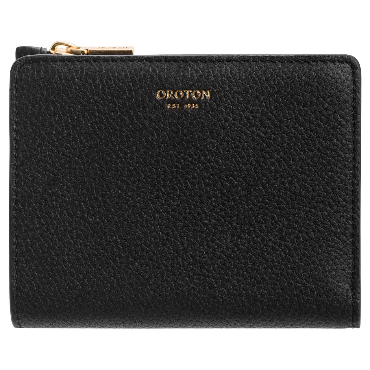 Oroton Margot Black Mini Fold Wallet