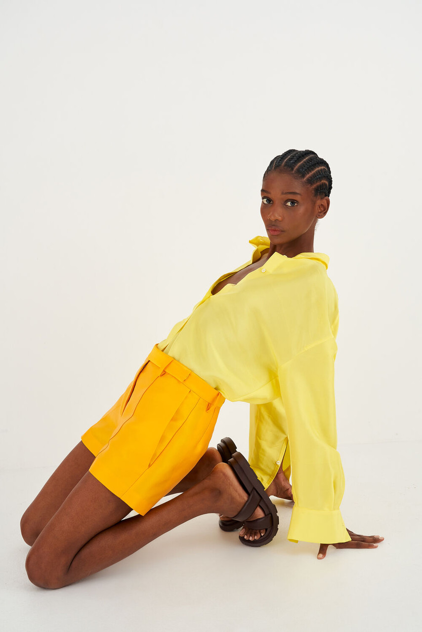 Oroton Tailored Short Marigold