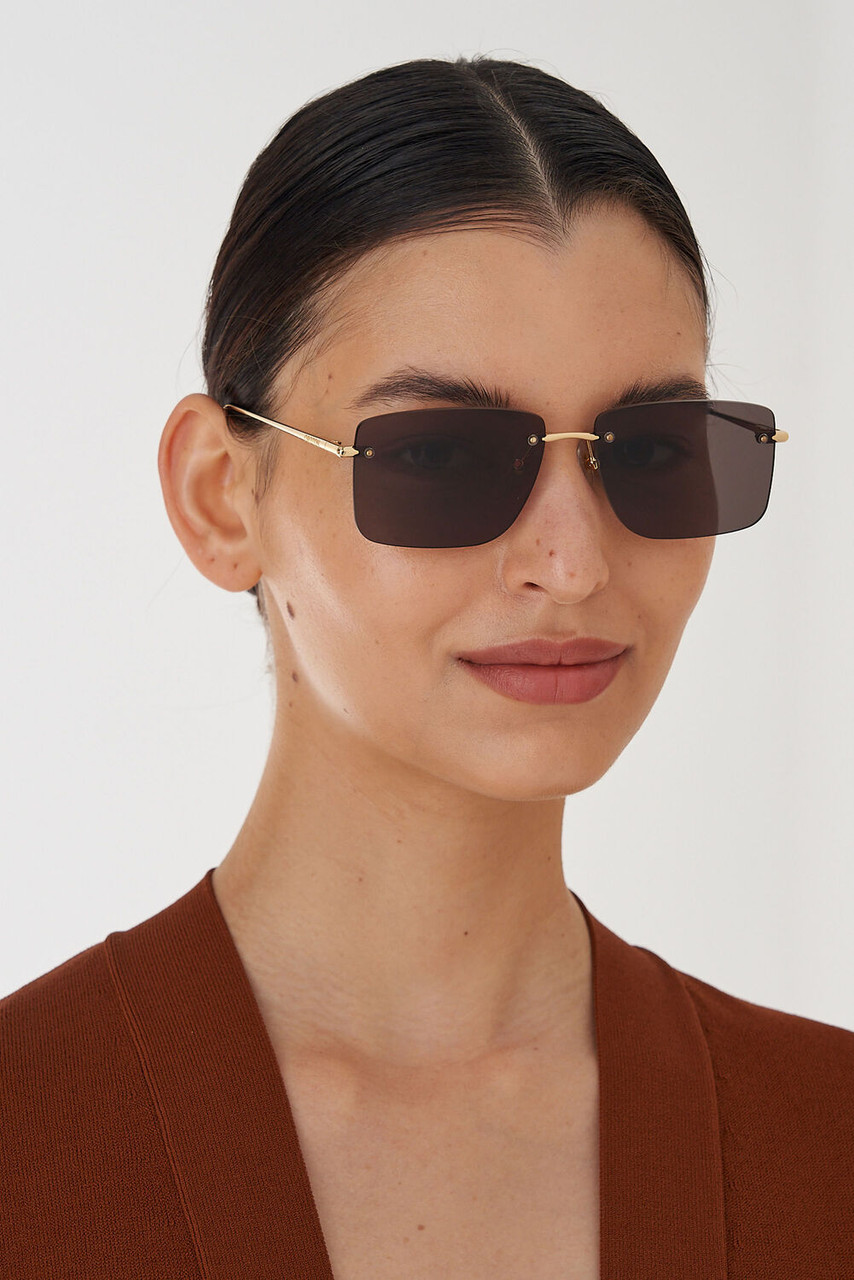 Oroton Rory Sunglasses Gold