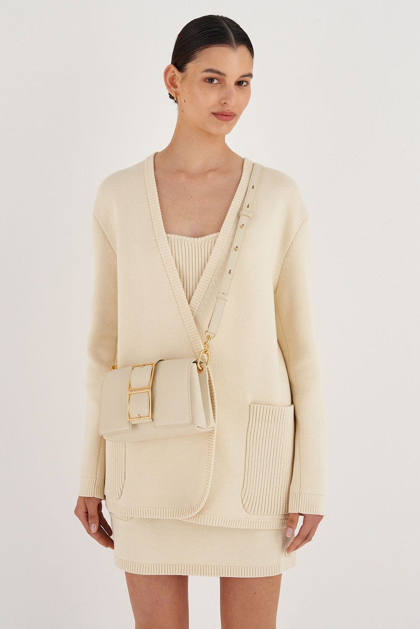 Oroton Olive Small Day Bag Ecru