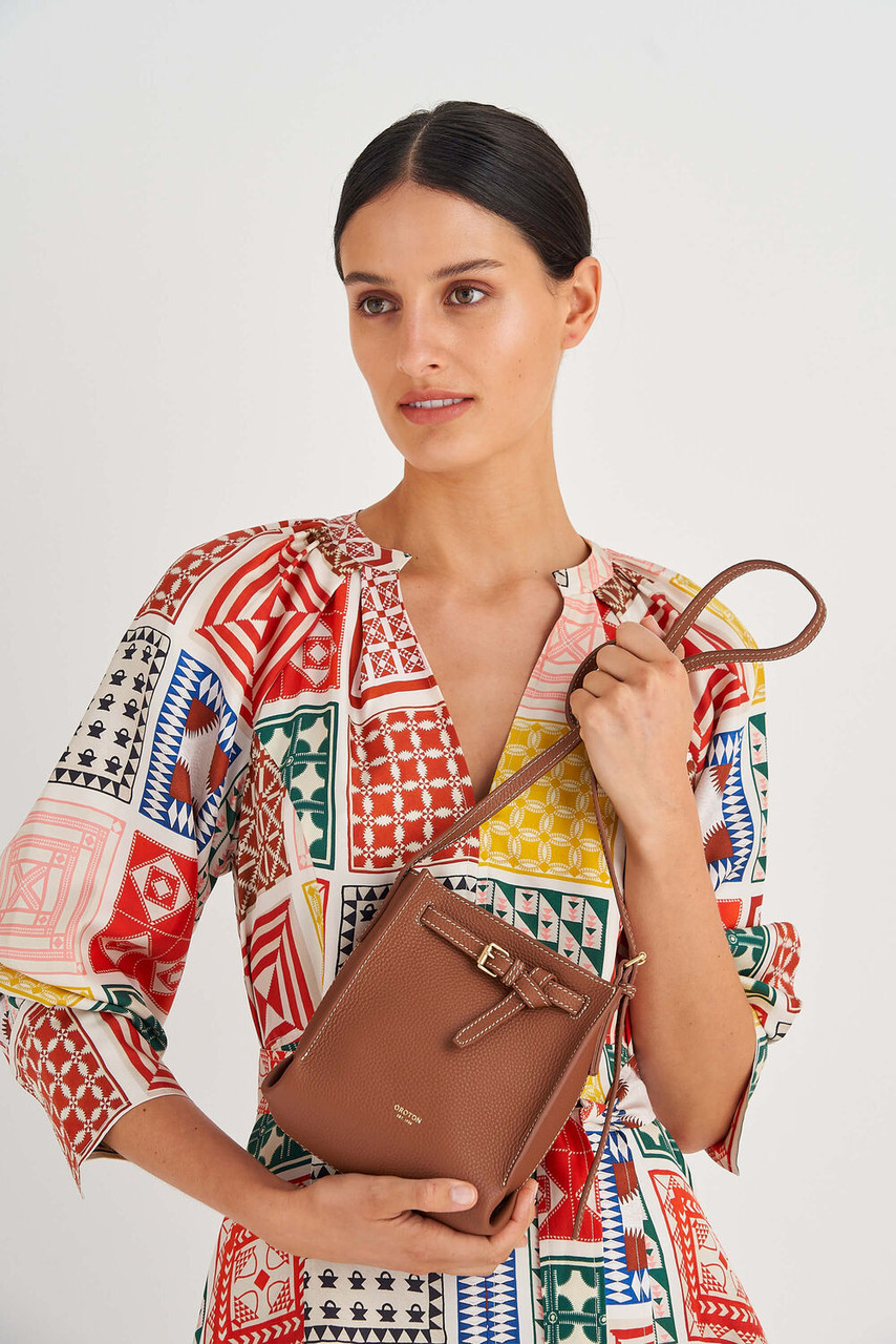 Oroton Margot Whiskey Tiny Bucket Bag