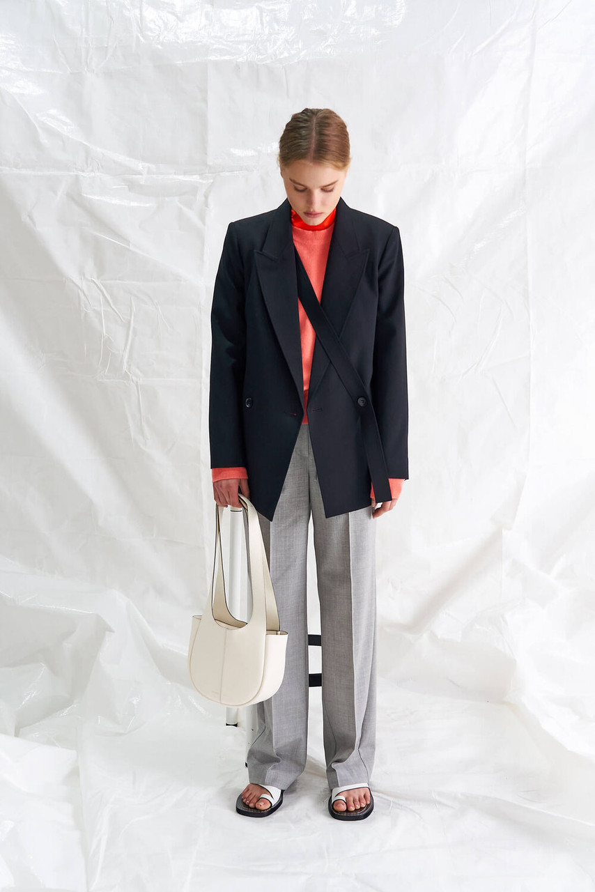 Oroton Black Double Breasted Blazer