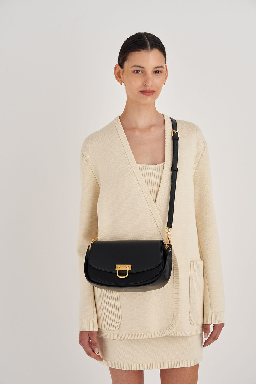 Oroton Colt Baguette Black