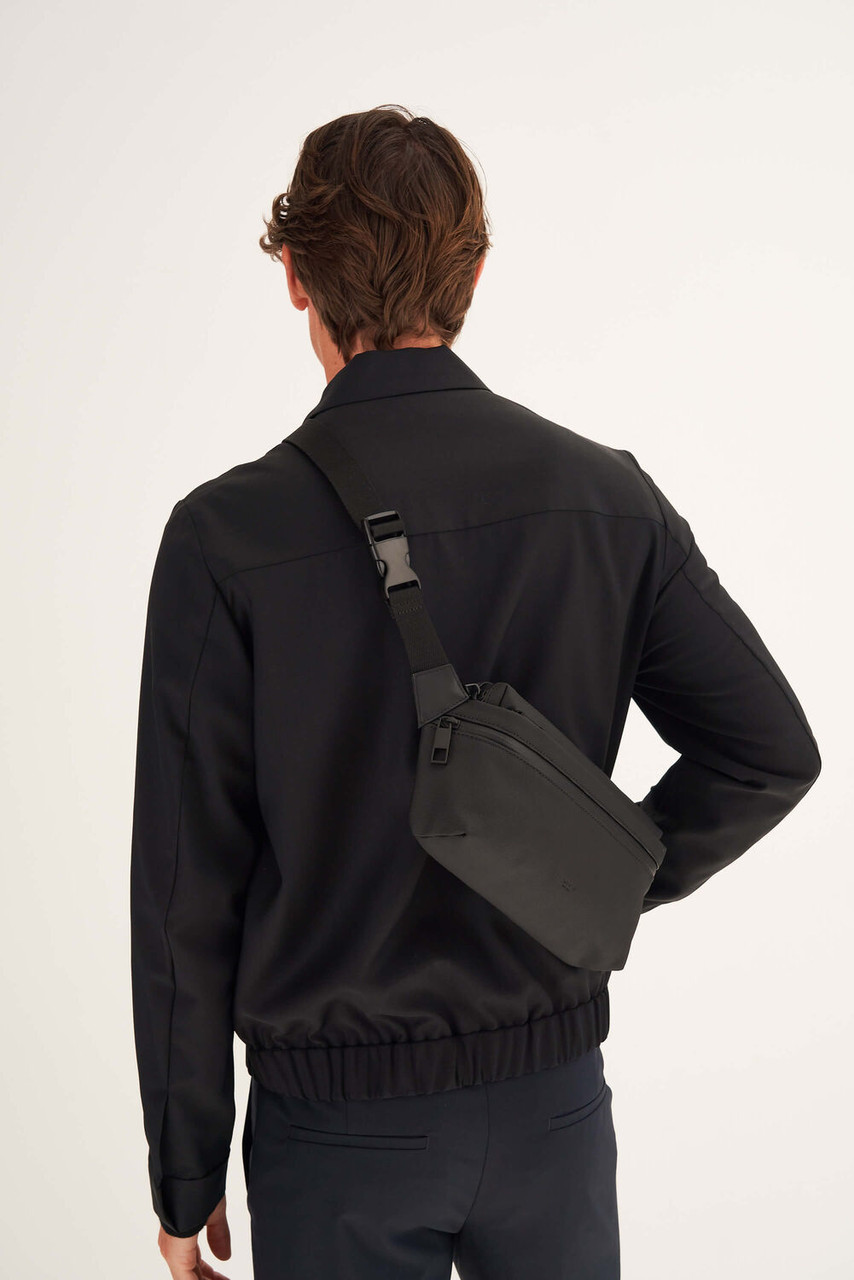 Oroton Larsen Black Waist Bag