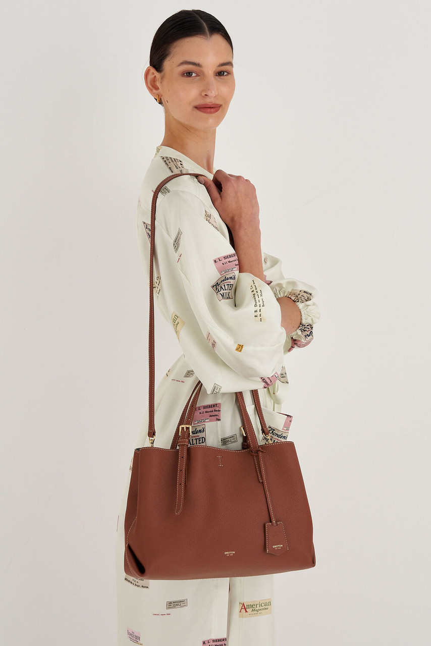 Oroton Margot Whiskey Medium Day Bag