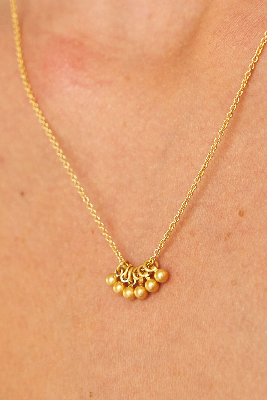 Como Necklace Worn Gold