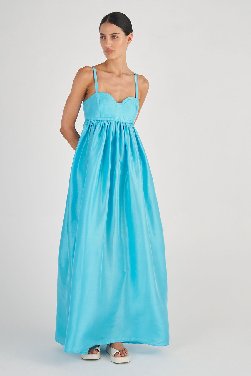Oroton Bodice Detail Gown Lake