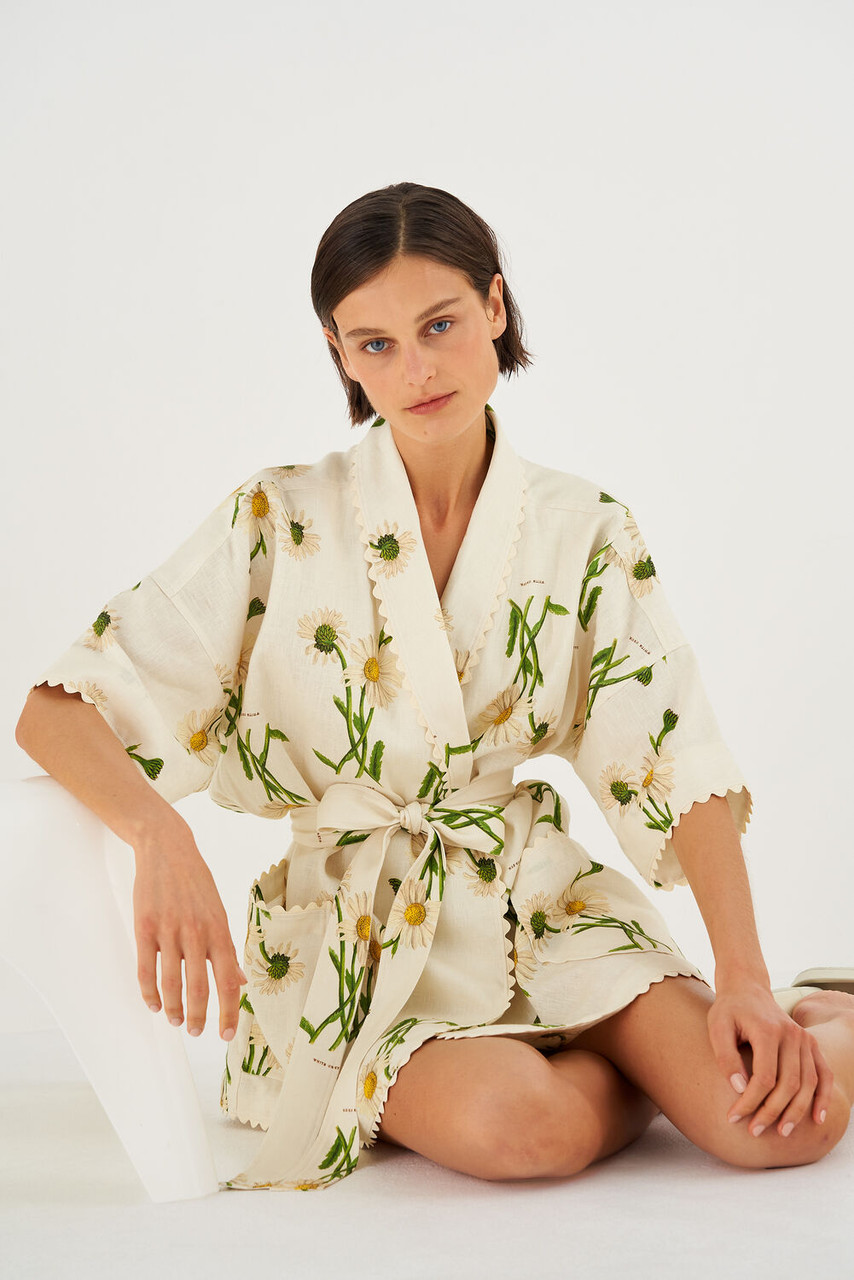 Oroton Field Daisy Print Robe String