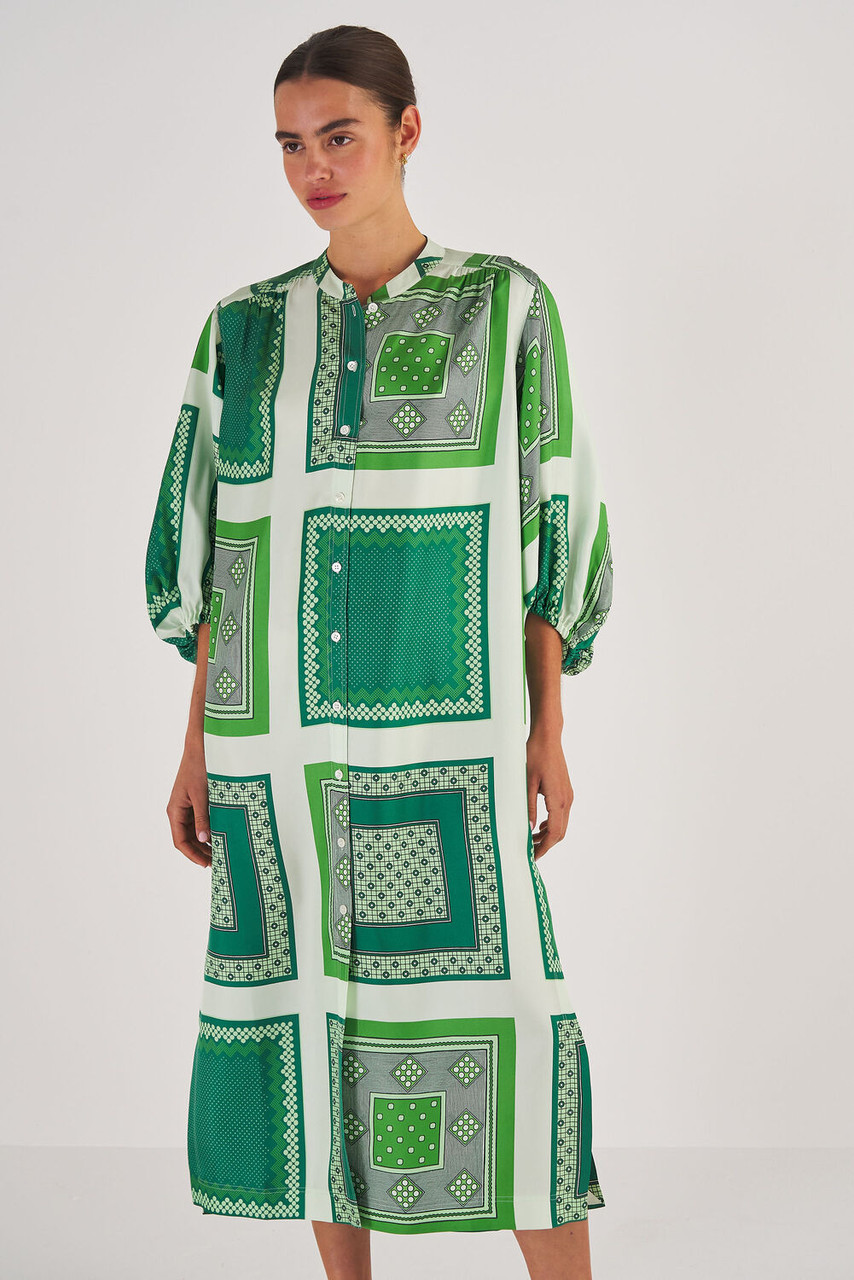 Oroton Bandana Print Dress Garden