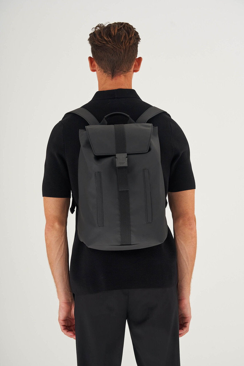 Oroton Grayson Black Backpack