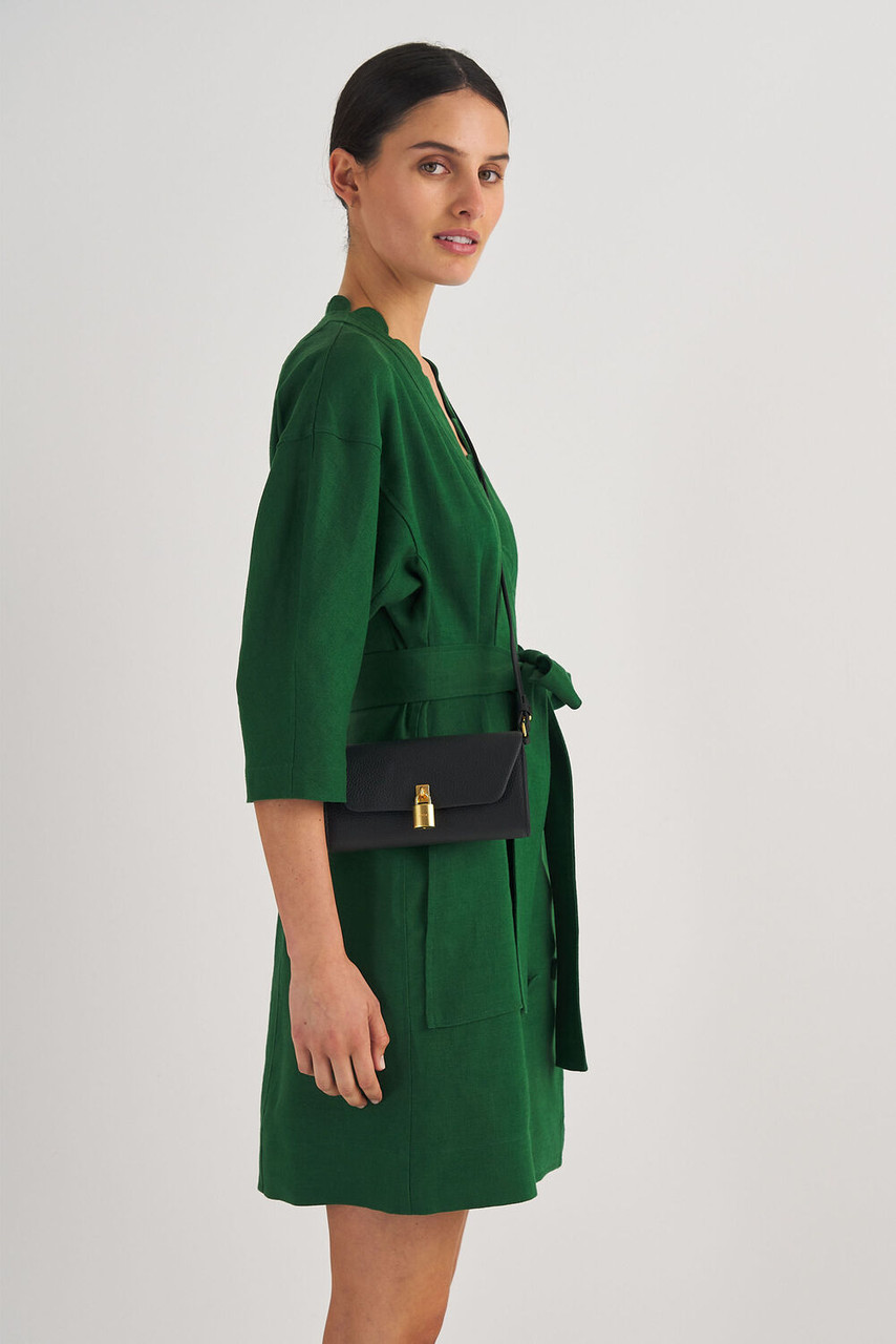 Oroton Tate Crossbody Black