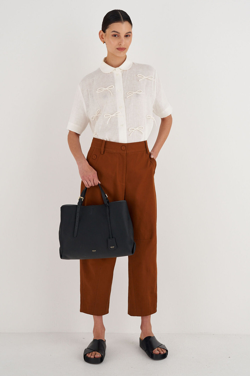 Oroton Margot Black Large Day Bag