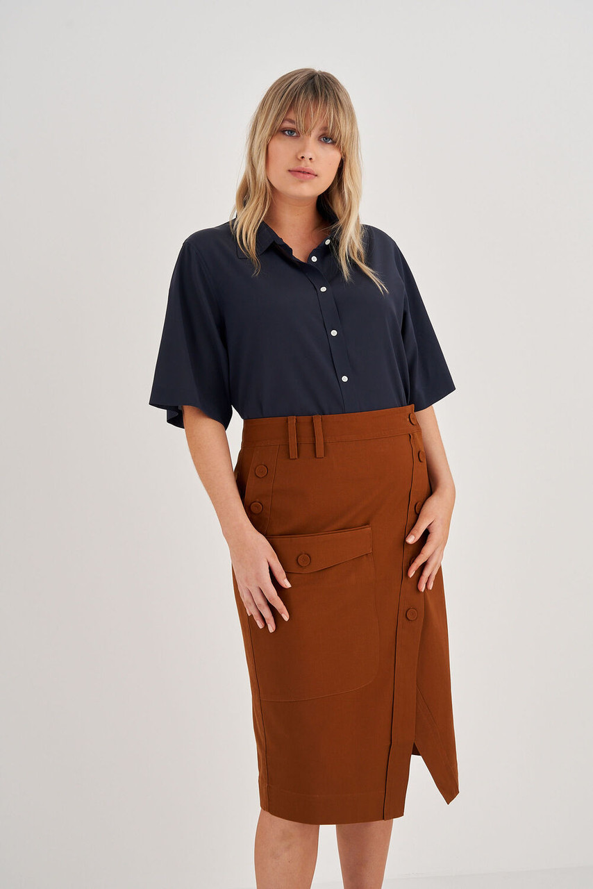 Oroton Utility Skirt Tan