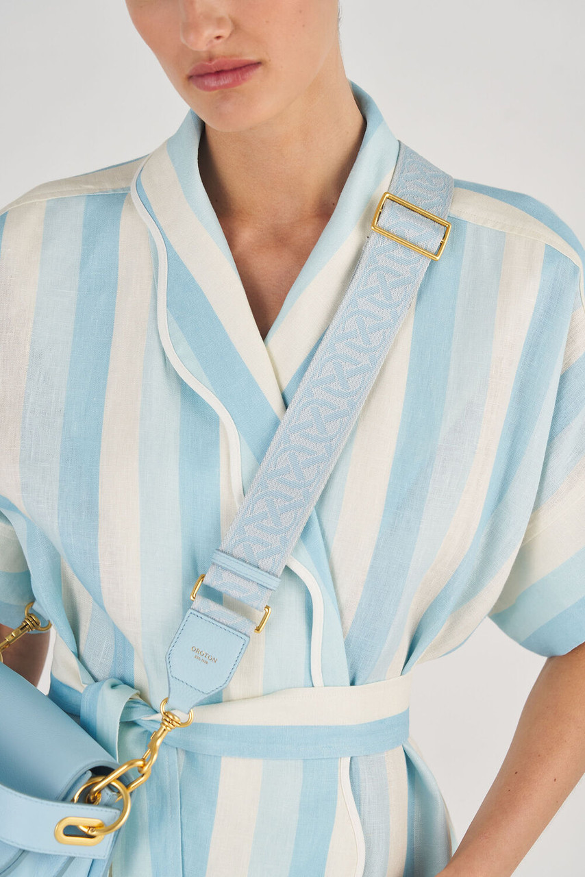 Oroton Logo Webbing Bag Strap Horizon