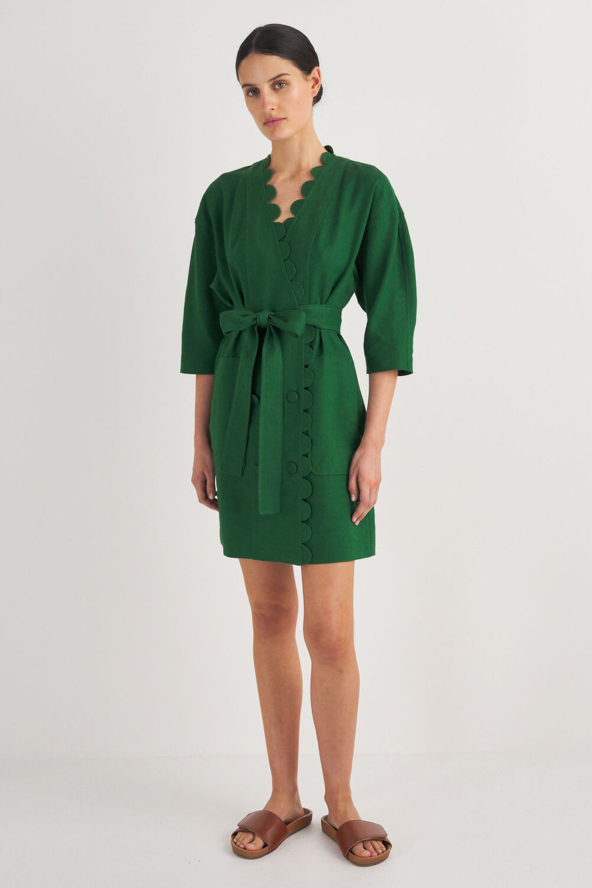 Oroton Short Scallop Dress Treehouse