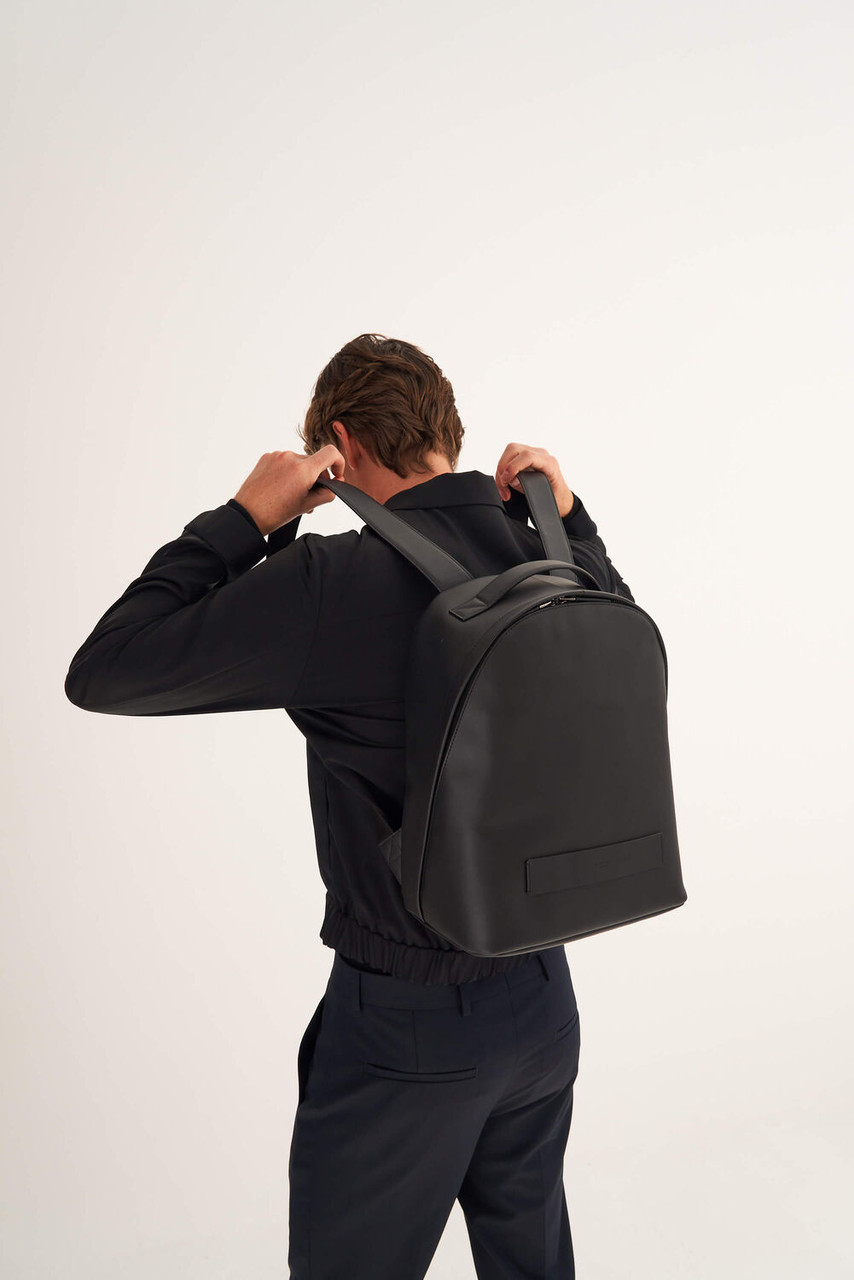 Oroton Liam Black Backpack