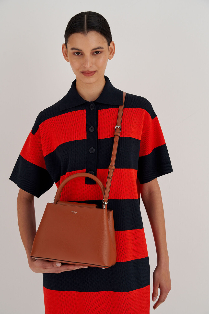 Oroton Muse Cognac Small Day Bag