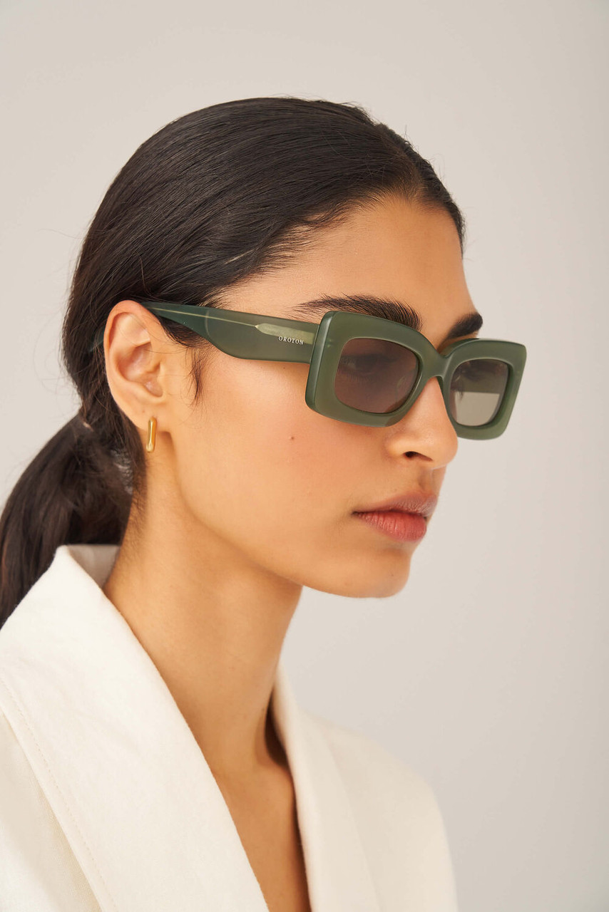 Oroton Amari Sage Green Sunglasses