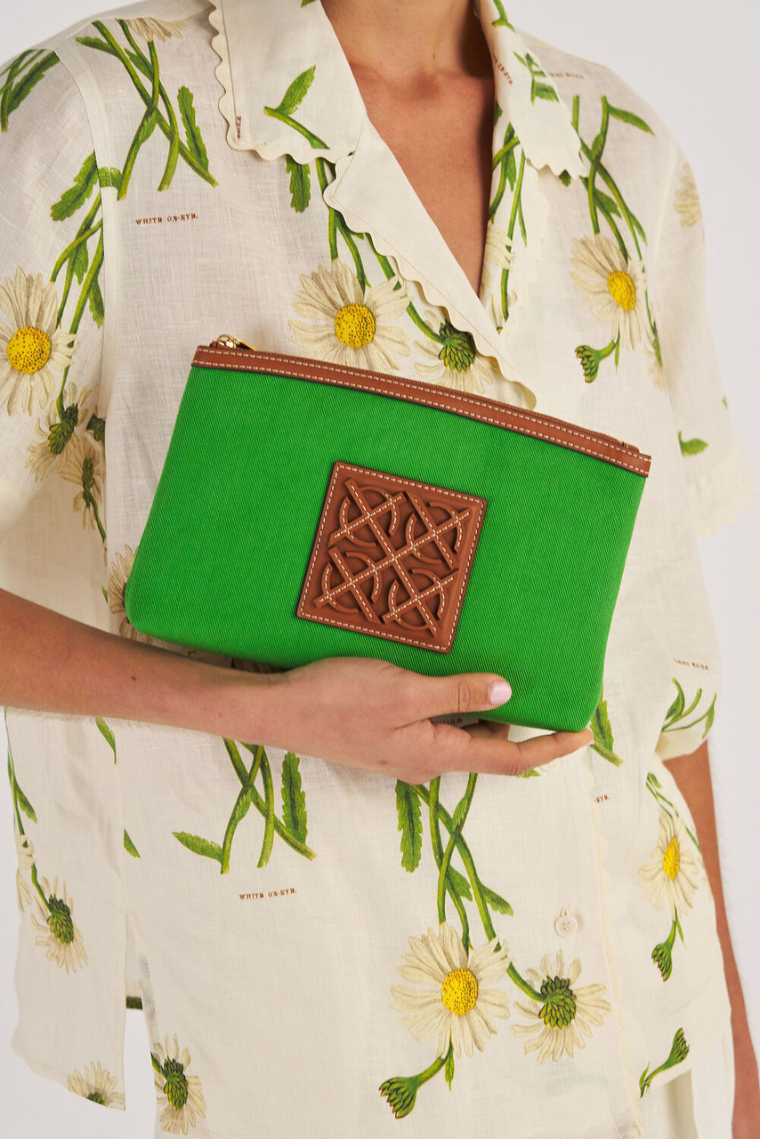 Boyd Medium Pouch Garden/ Brandy