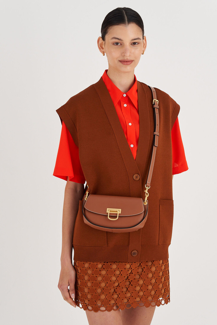 Oroton Colt Small Baguette Brandy