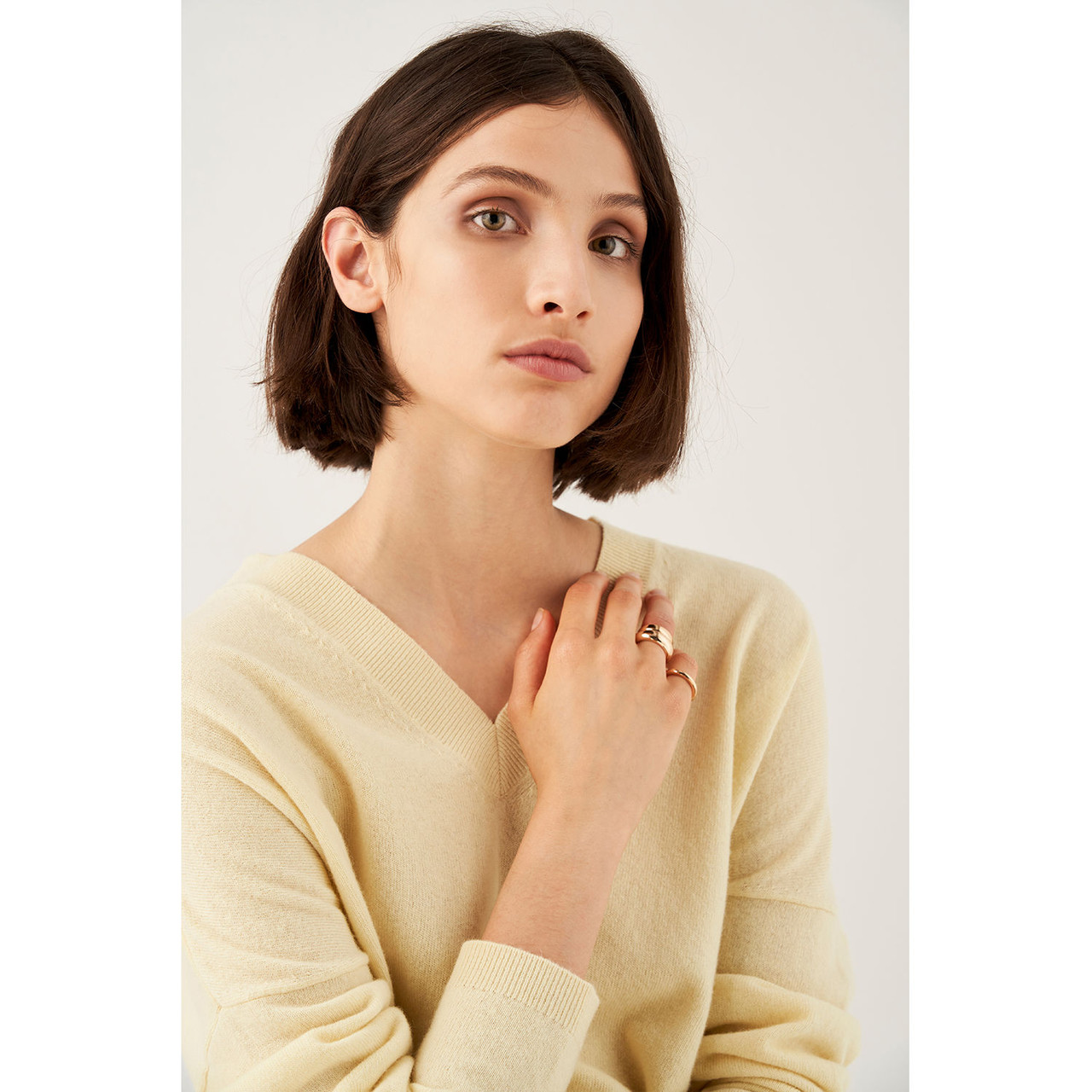 Oroton Emaille Gold Triple Ring Set