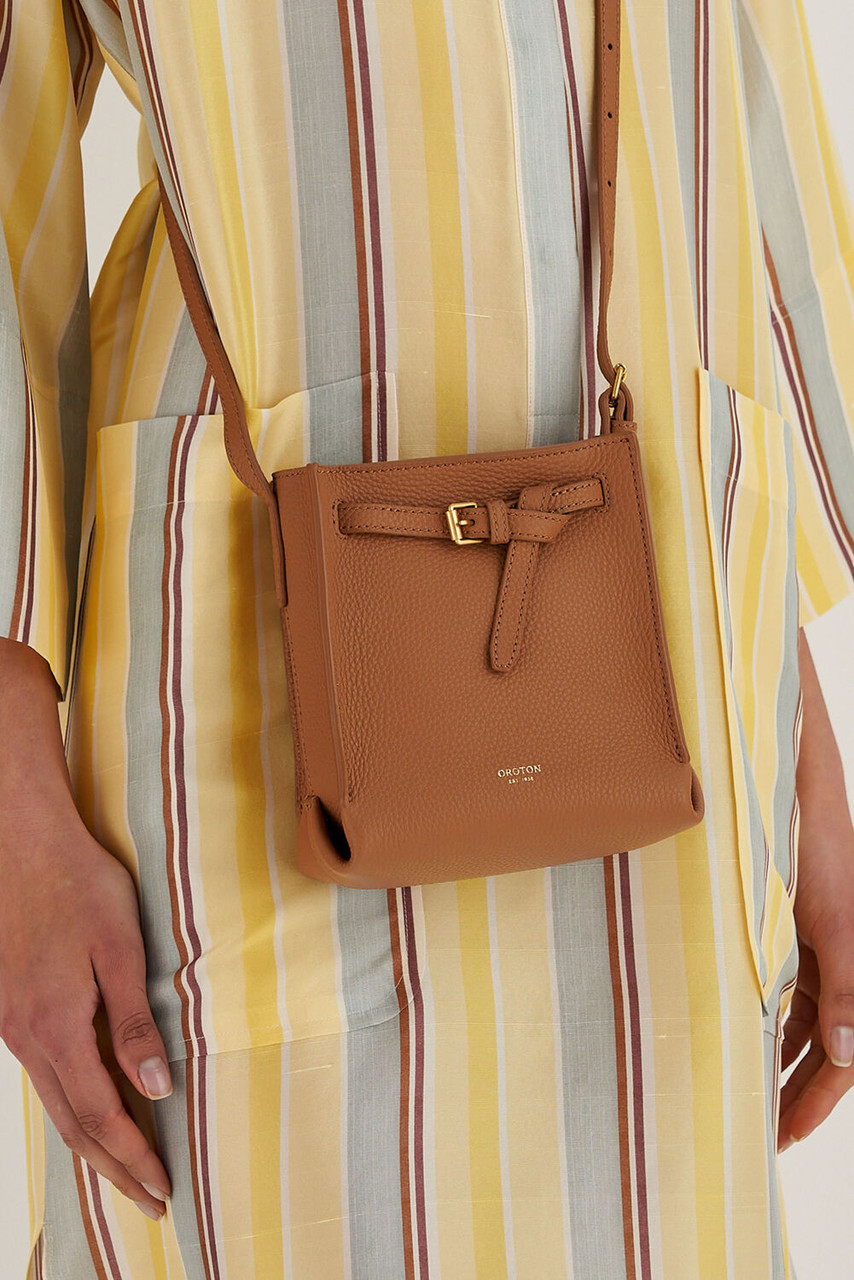 Oroton Margot Husk Tiny Bucket Bag