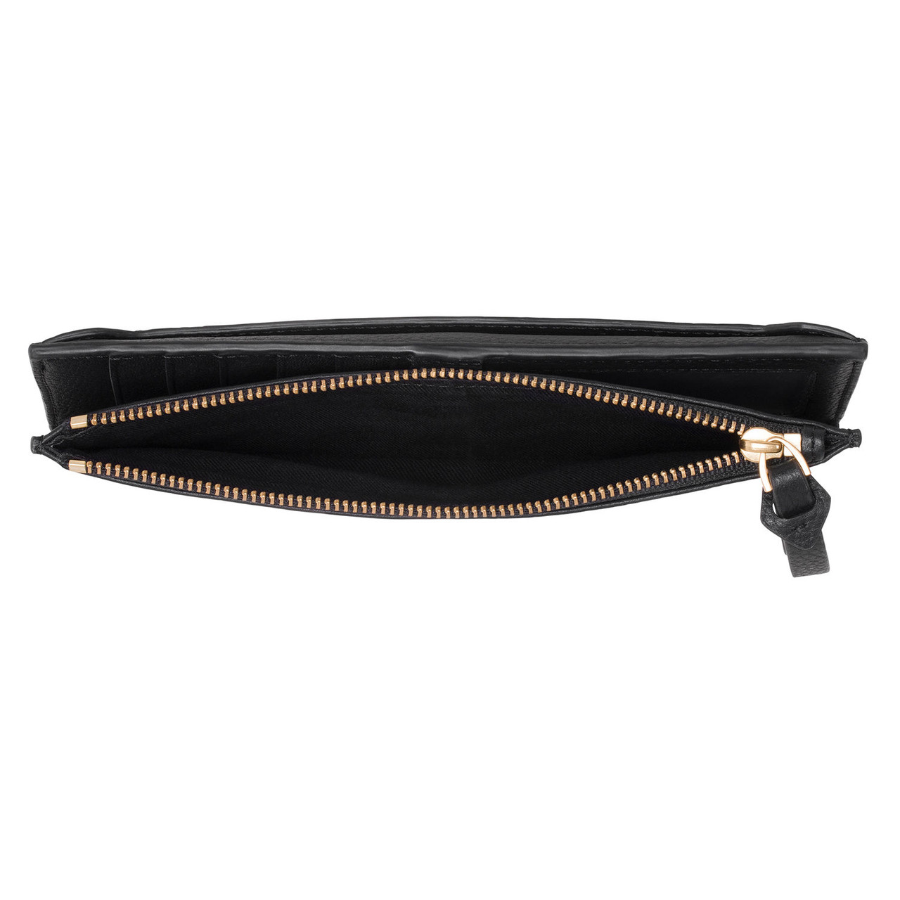 Oroton Margot Black Wristlet Fold Wallet