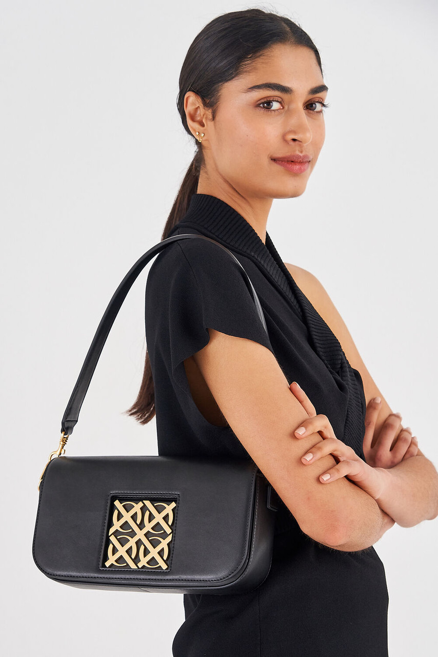 Oroton Lane Black Baguette