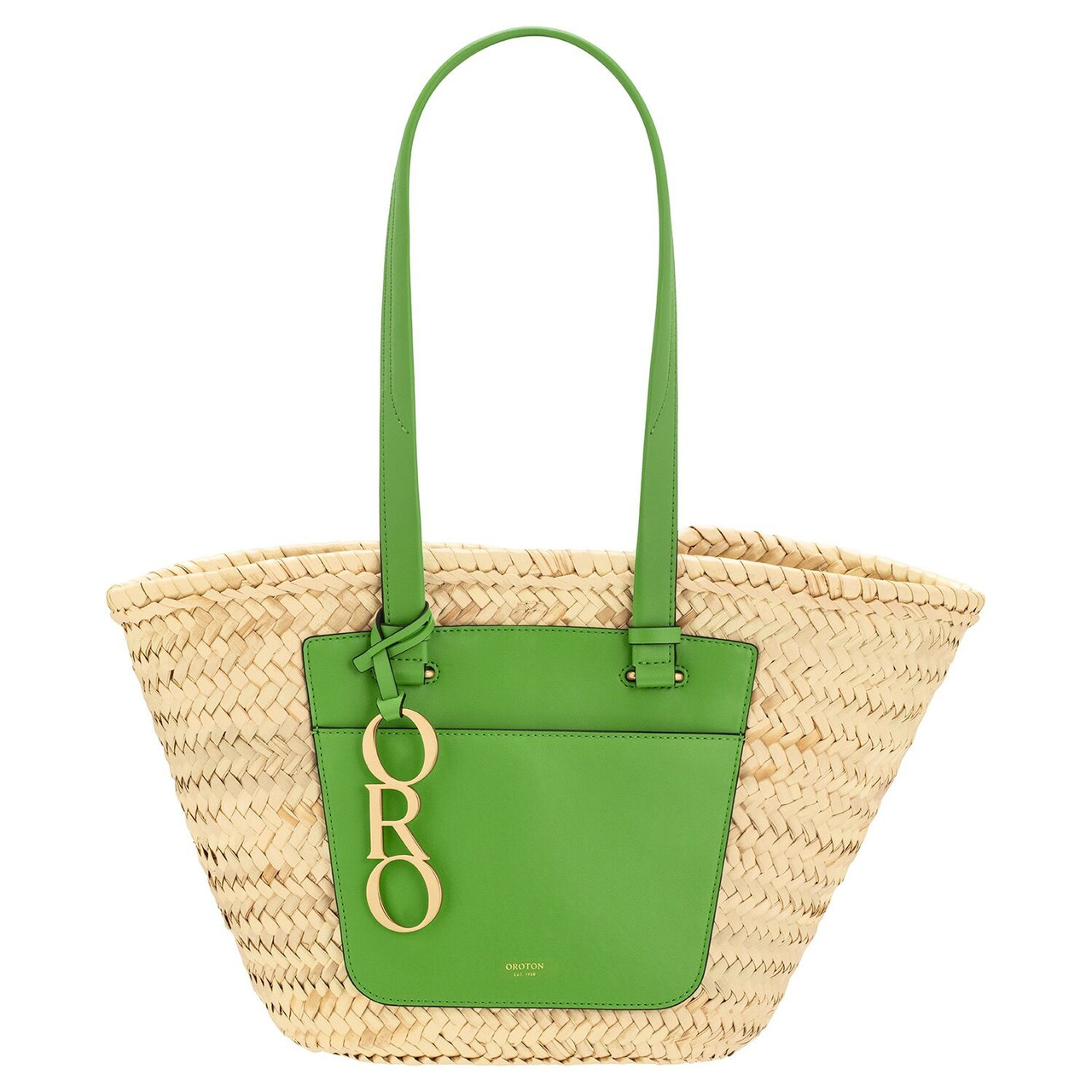 Oroton Maine Medium Tote Garden/ Natural