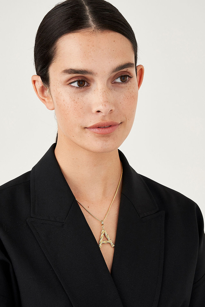 Oroton Luna Gold B Necklace