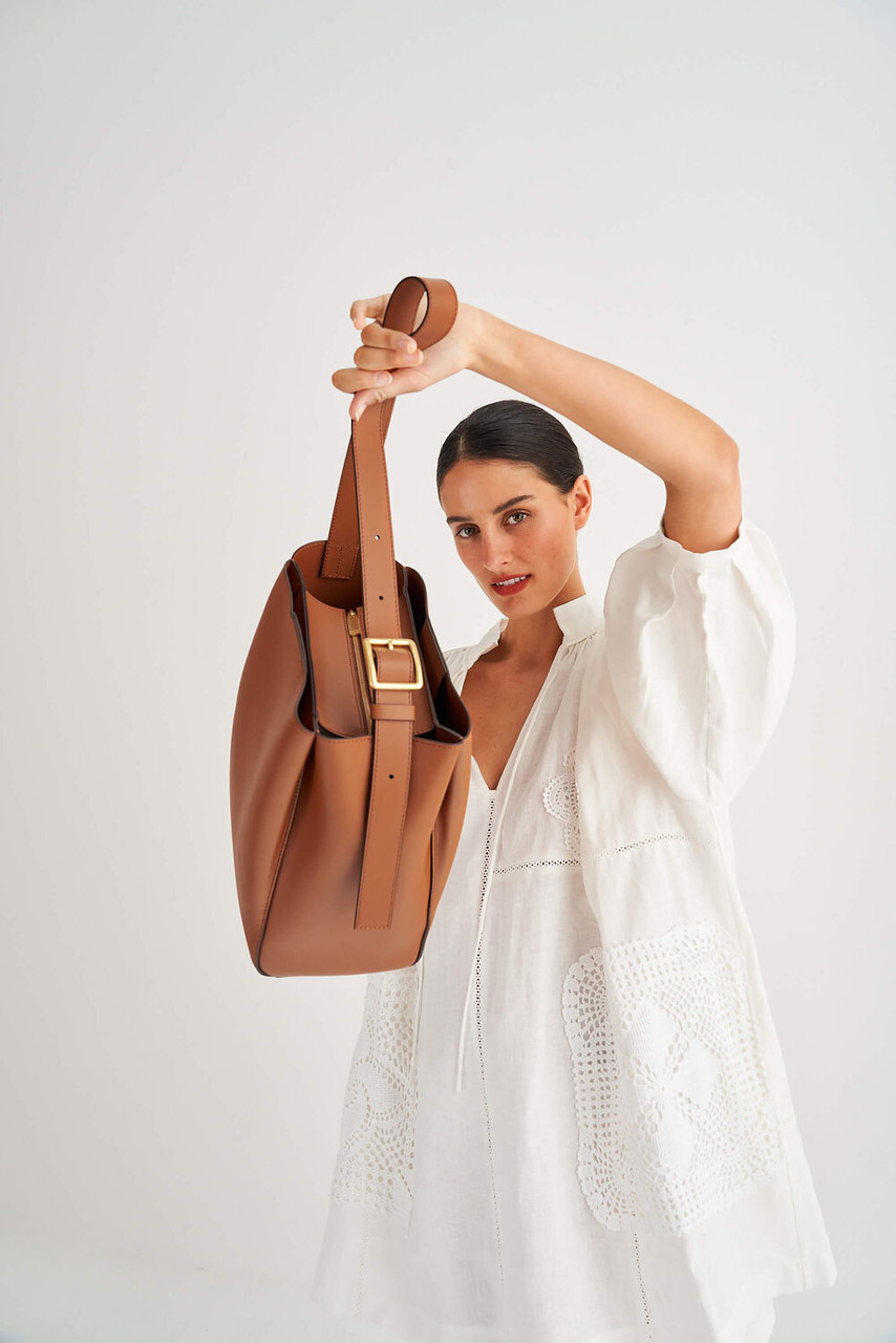 Oroton Ingrid Brandy Hobo