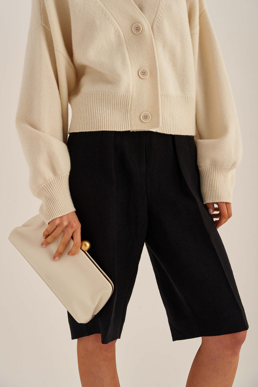 Oroton Nova Clotted Cream Clutch Bag