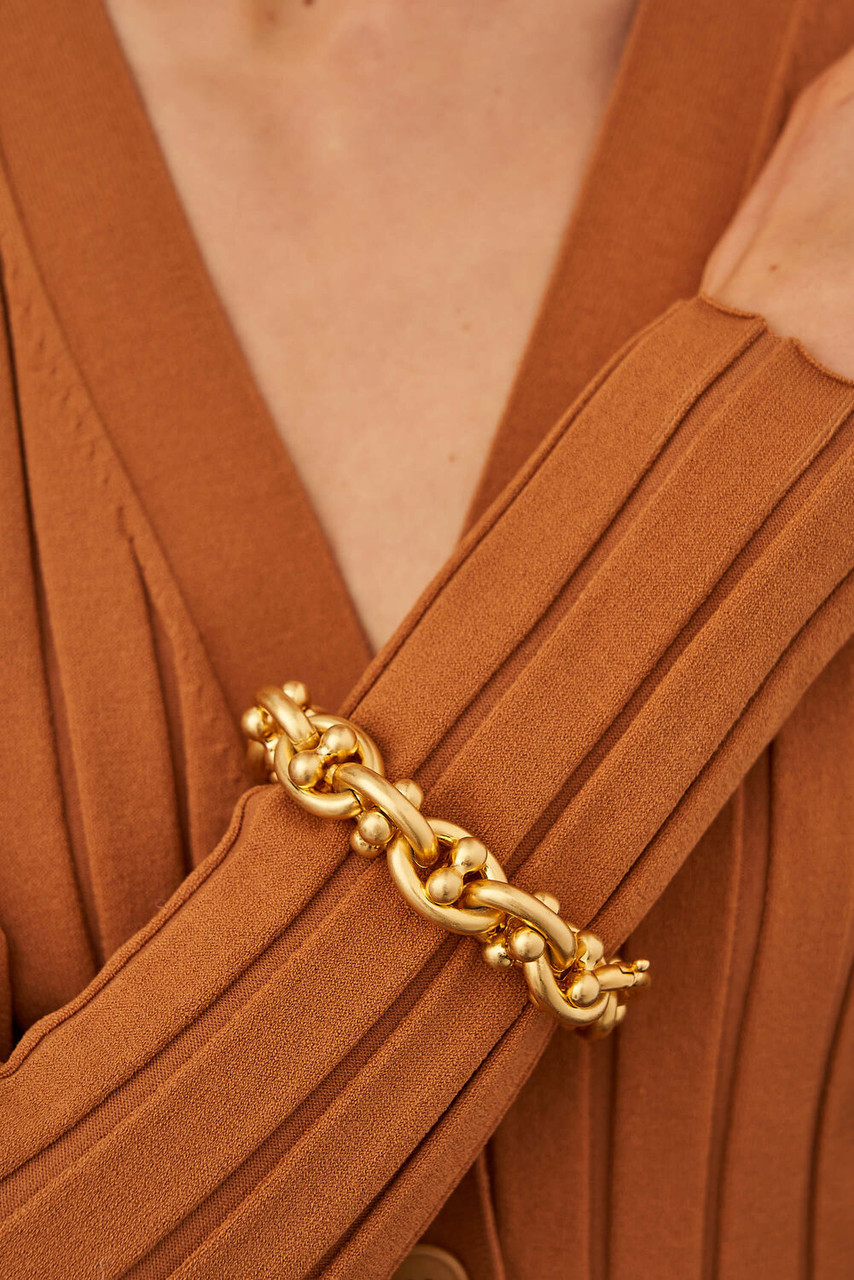 Oroton Maisie Worn Gold Bracelet