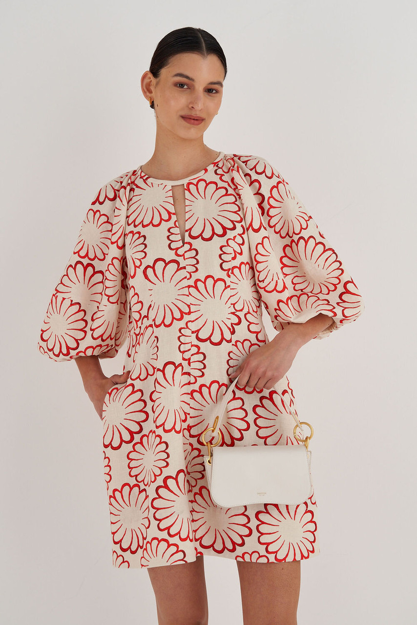 Oroton Liv Paper White Small Day Bag