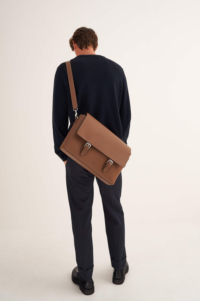 Oroton Oxley Tan Satchel Bag